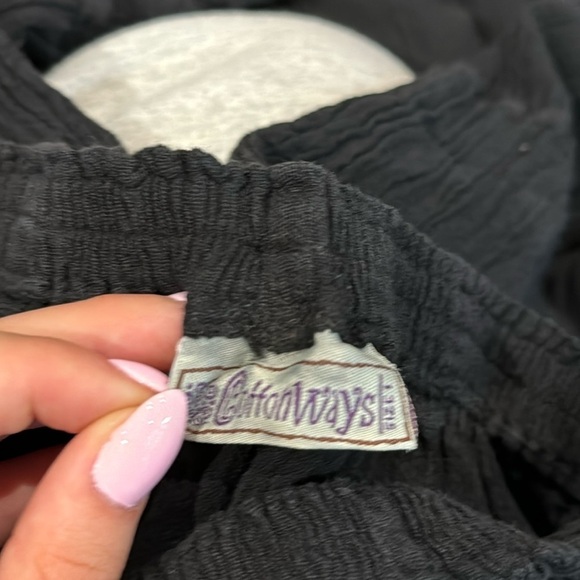 Cotton Ways Women’s Wide Leg Pants Black Size 1/Small - Picture 4 of 4